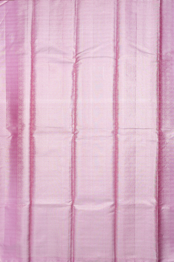 Kanchipuram Silk Saree In Grey Tissue With Allover Design
