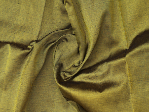 Zari Border Olive Brown Kanchipuram Pavadai Sattai Material