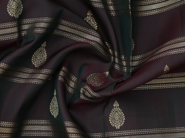 Stripes Design Manthulir Kanchipuram Pavadai Sattai Material