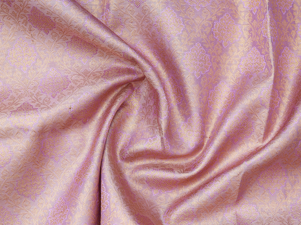 Brocade Design Dual Tone Kanchipuram Pavadai Sattai Material