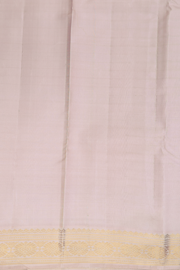Kanchipuram Silk Saree In Teal Blue With Stripes Design