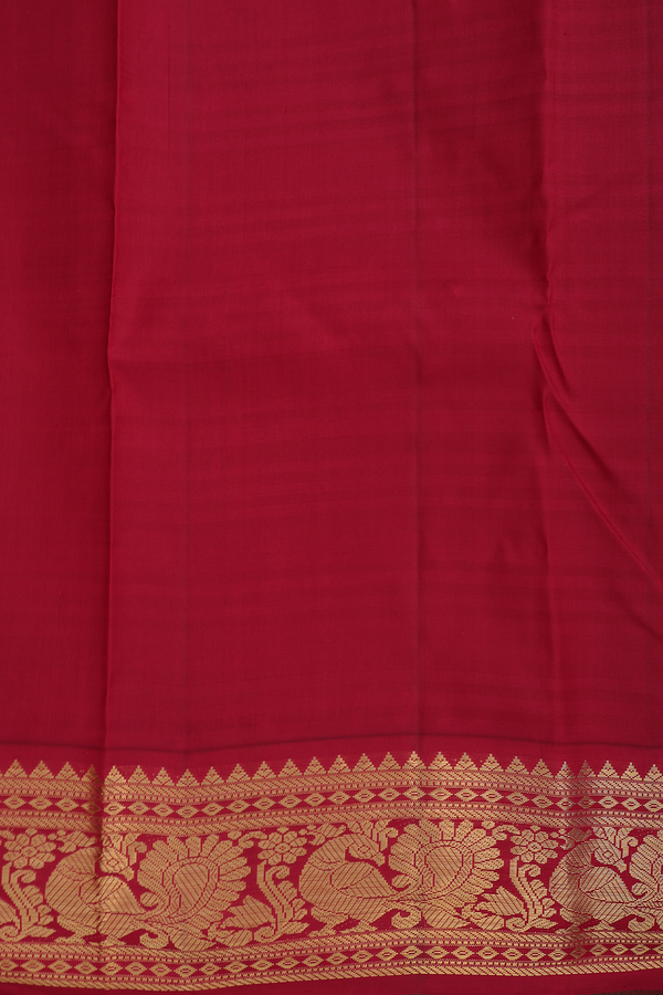 Kanchipuram Silk Saree In Multicolor With Checks Design