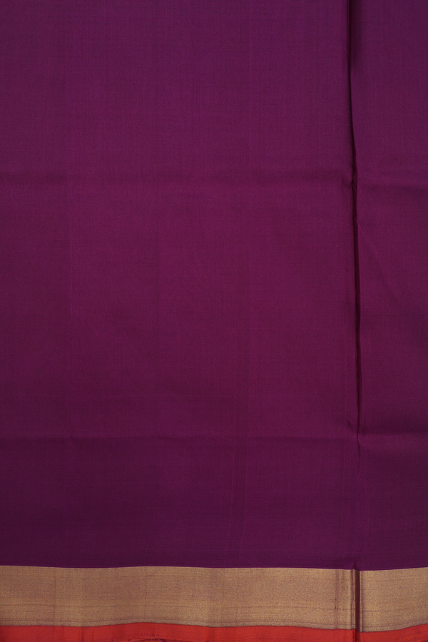 Uppada Silk Saree In Grape Purple With Zari Buttas