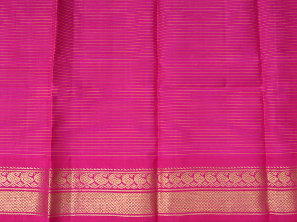 Checks Design Purple Kanchipuram Pavadai Sattai Material
