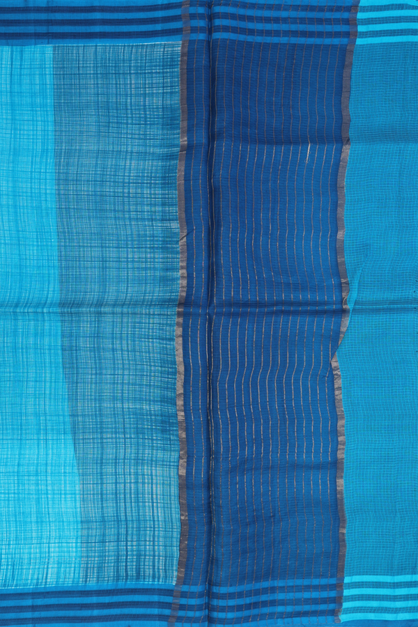 Kota Silk Saree In Blue With Light Weighted