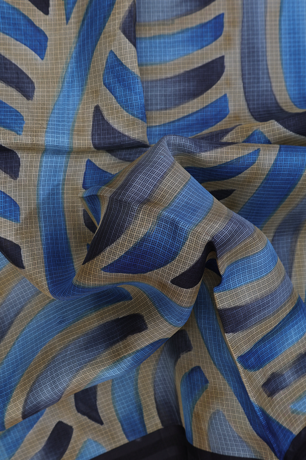 Kota Silk Saree In Multicolor With Printed Design
