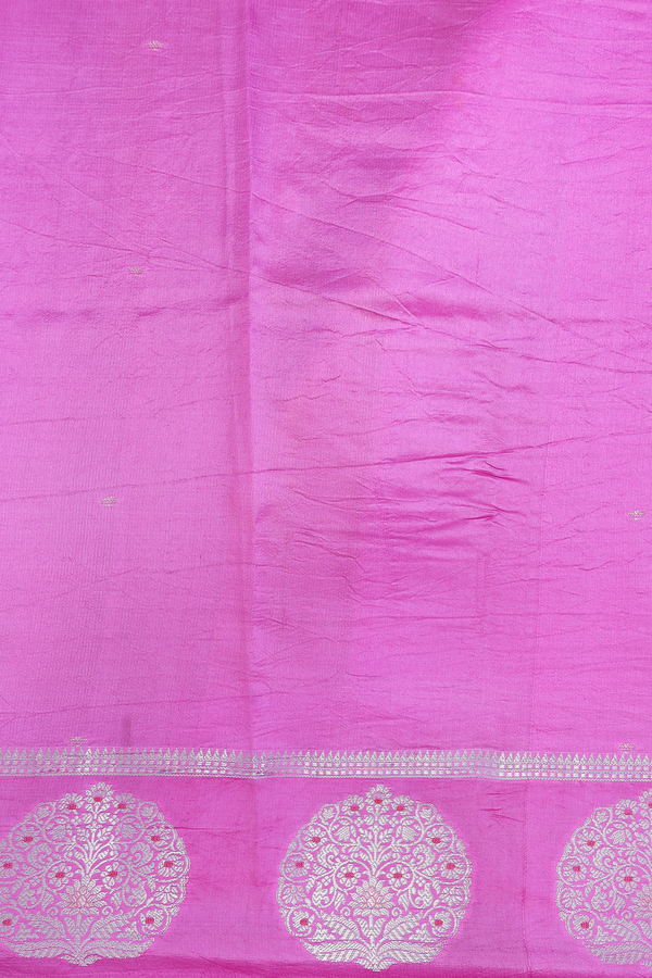 Raw Silk Saree In Golden Yellow With Zari Buttas