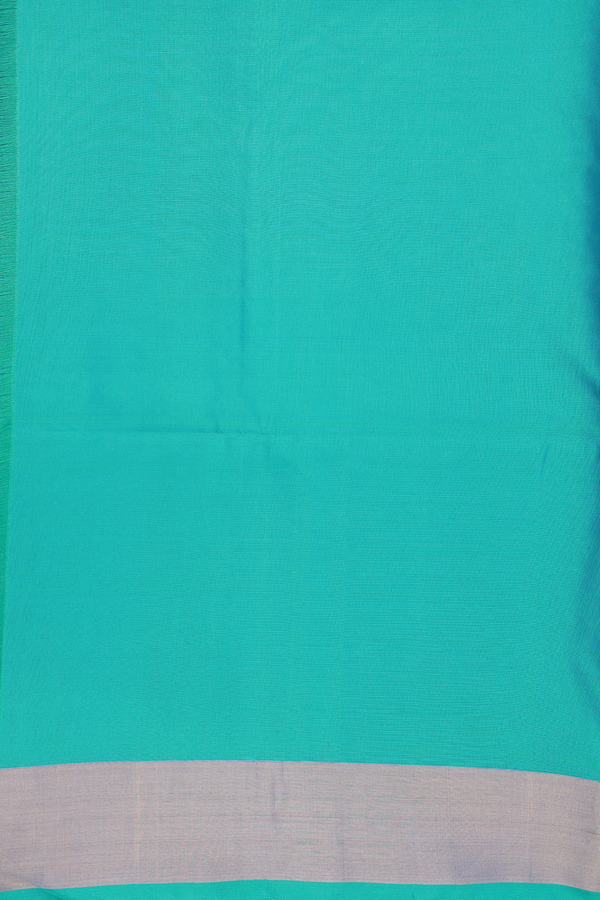 Soft Silk Saree In Bright Orange With Floral Motifs