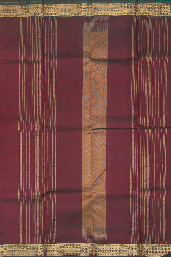 Kanchipuram Silk Saree In Manthulir With Zari Border