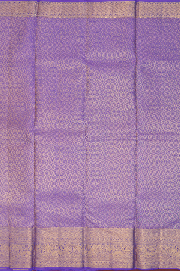 Kanchipuram Silk Saree In Lavender With Brocade Design