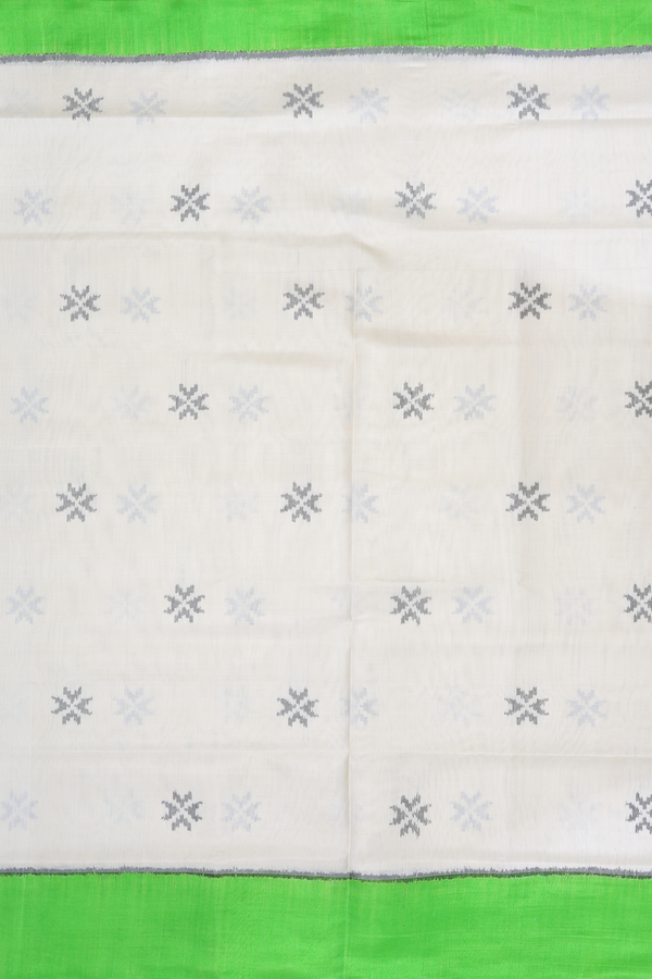 Patola Silk Saree In Beige With Printed Buttas