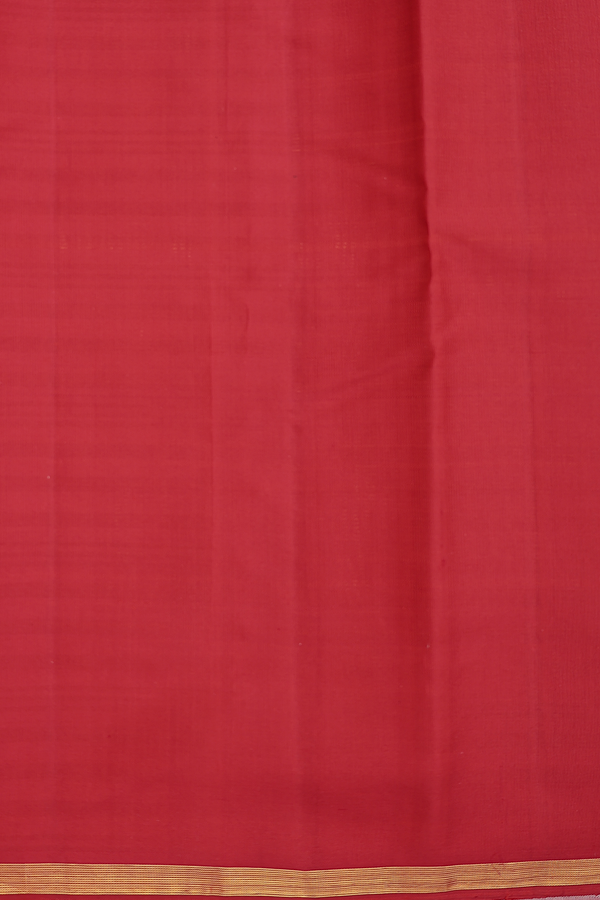 Kanchipuram Silk Saree In Grey With Stripes Design