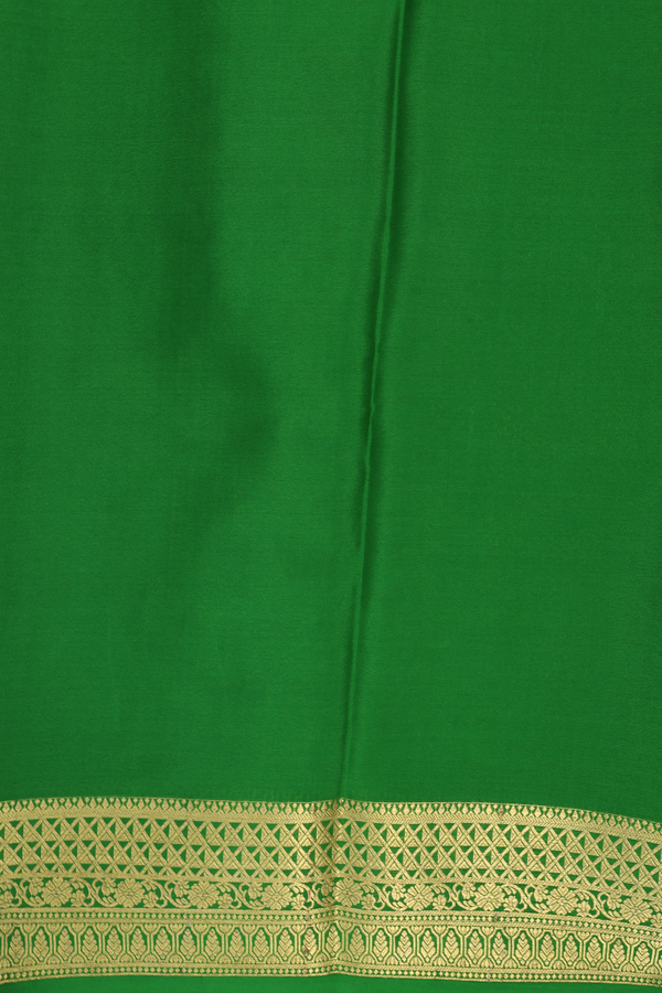Mysore Silk Saree In Ruby Red With Checks Design