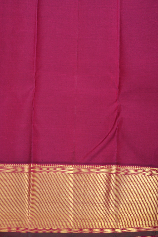 Kanchipuram Silk Saree In Berry Purple With Brocade Design