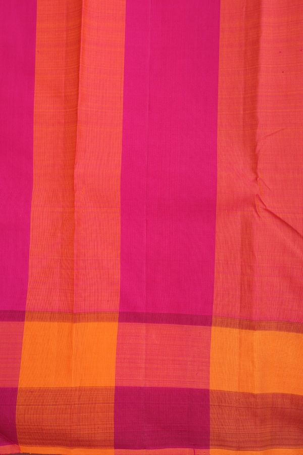 Kanchipuram Silk Saree In Navy Blue With Temple Border