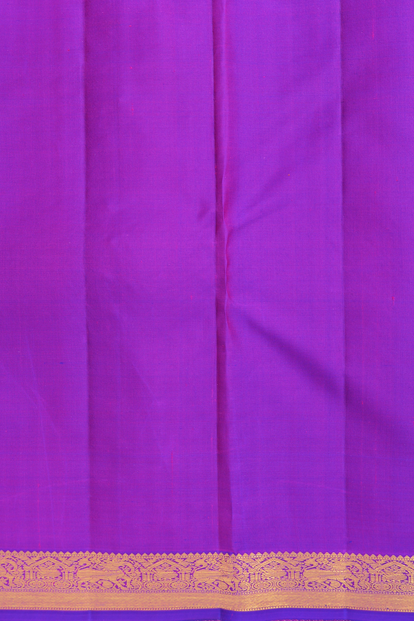 Kanchipuram Silk Saree In Pink With Diagonal Design