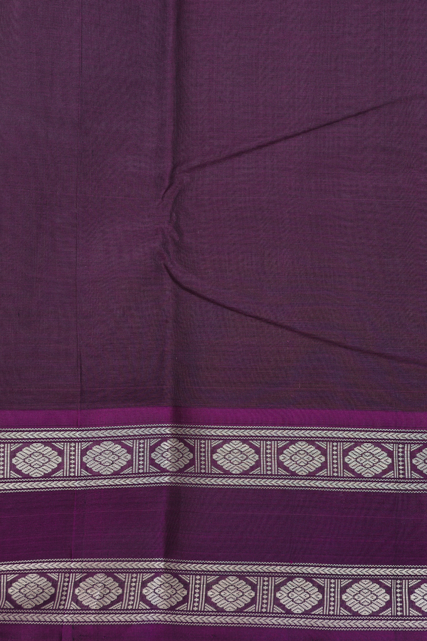 Kanchi Cotton Saree In White With Threadwork Buttas