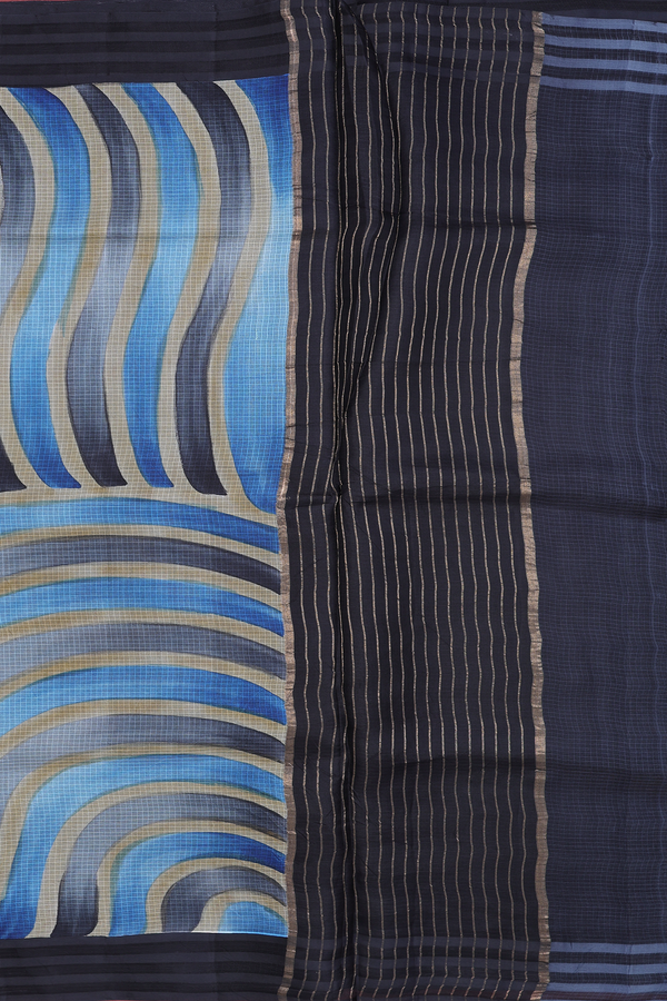 Kota Silk Saree In Multicolor With Printed Design