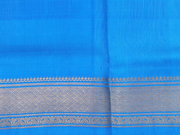 Checks Design Rani Pink Kanchipuram Pavadai Sattai Material