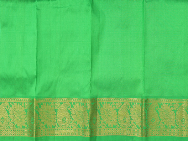 Zari Buttas Purple Rose Kanchipuram Pavadai Sattai Material