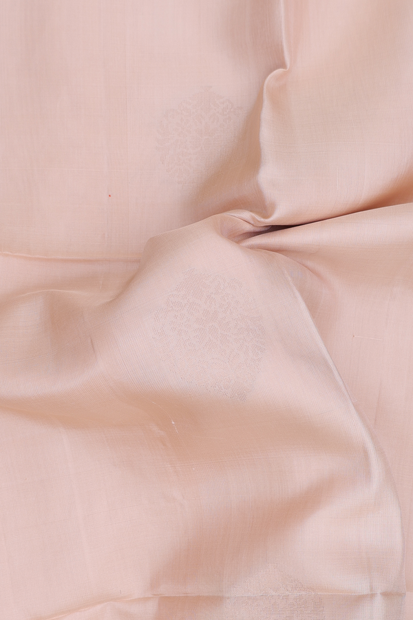 Soft Silk Saree In Ivory With Zari Motifs