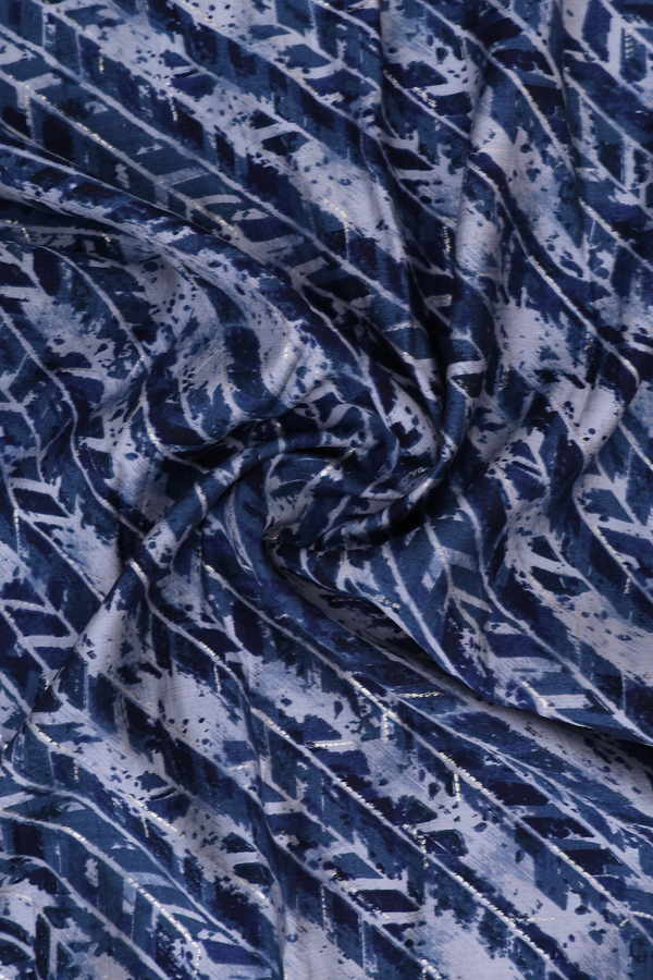 Printed Design Shades Of Blue Cotton Salwar Set