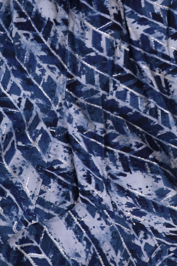 Printed Design Shades Of Blue Cotton Salwar Set