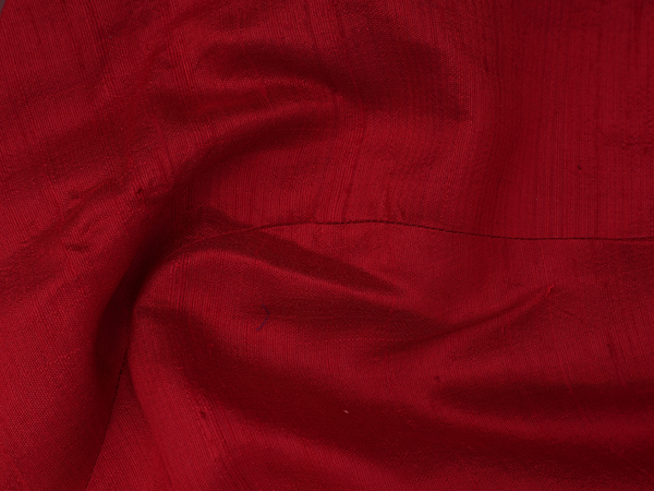 Chamki Work Crimson Red Raw Silk Readymade Blouse