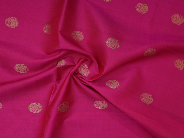 Iruthalai Pakshi Buttas Pink Kanchipuram Blouse Material