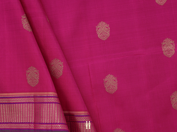 Iruthalai Pakshi Buttas Pink Kanchipuram Blouse Material
