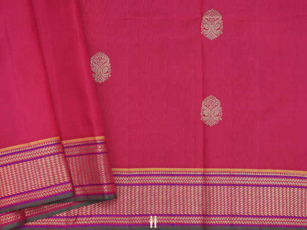Iruthalai Pakshi Buttas Red Kanchipuram Silk Blouse Material