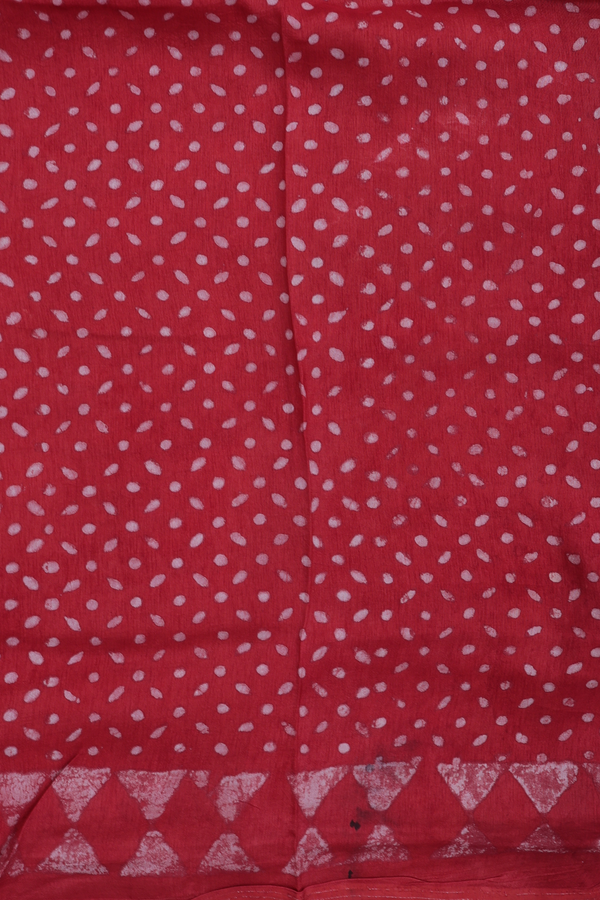 Modal Silk Saree In Dusty Red With Allover Design