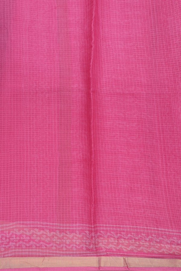 Kota Silk Saree In Punch Pink With Allover Design