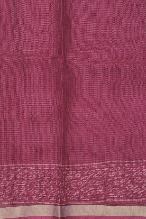 Kota Silk Saree In Berry Red With Paisley Buttas