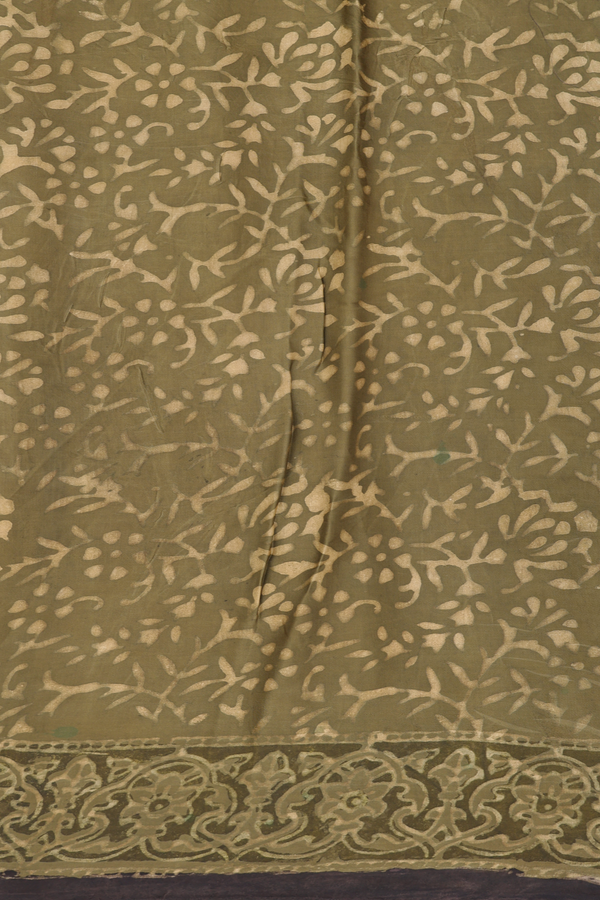 Modal Silk Saree In Yellow With Paisley Design