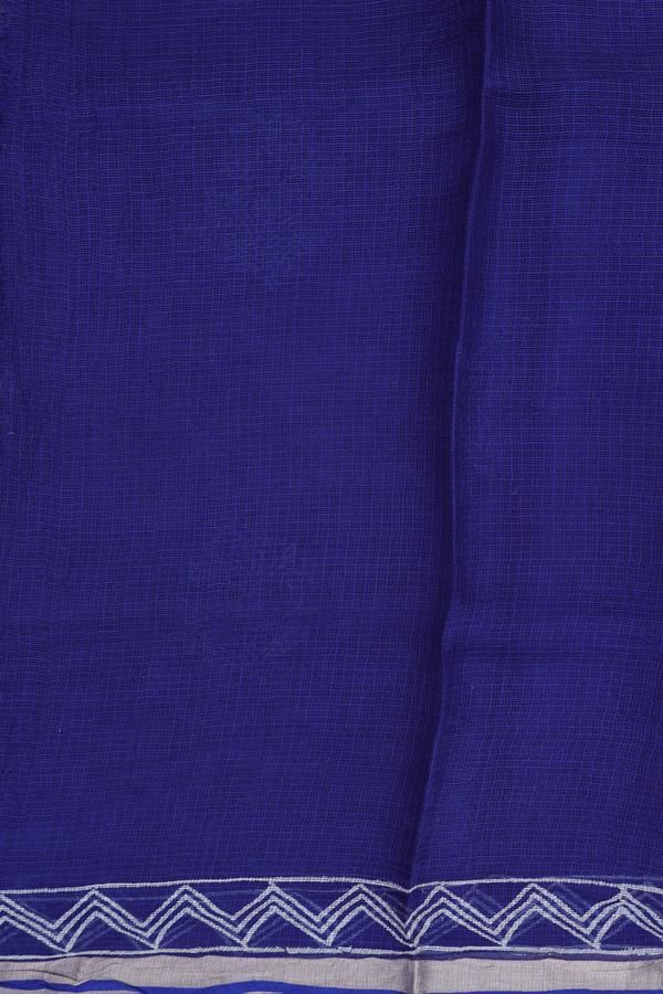 Kota Silk Saree In Royal Blue With Floral Motifs