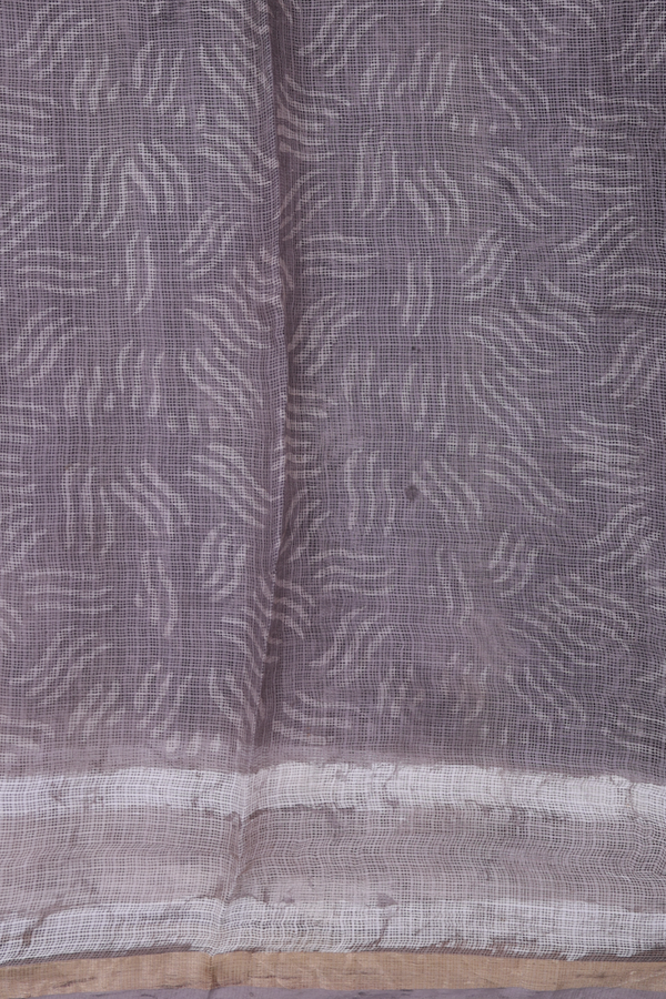 Kota Silk Saree In Cedar Brown With Printed Design