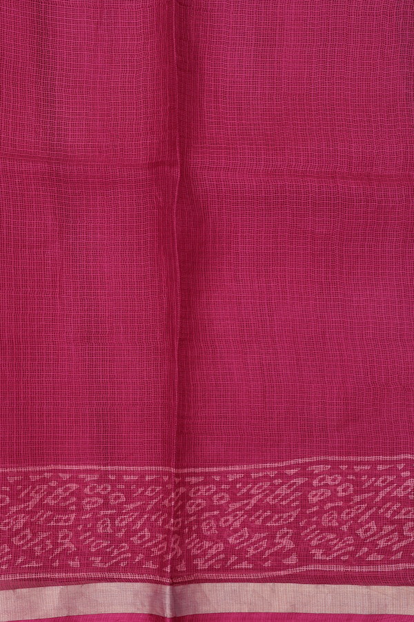 Kota Silk Saree In Berry Red With Paisley Buttas