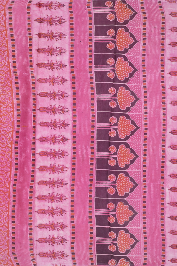 Modal Silk Saree In Pink With Printed Design