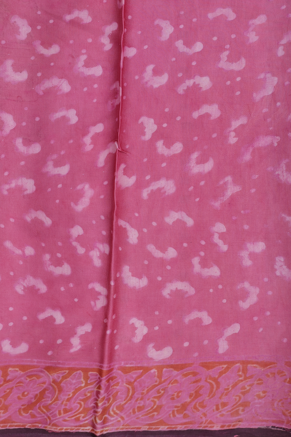 Modal Silk Saree In Pink With Printed Design