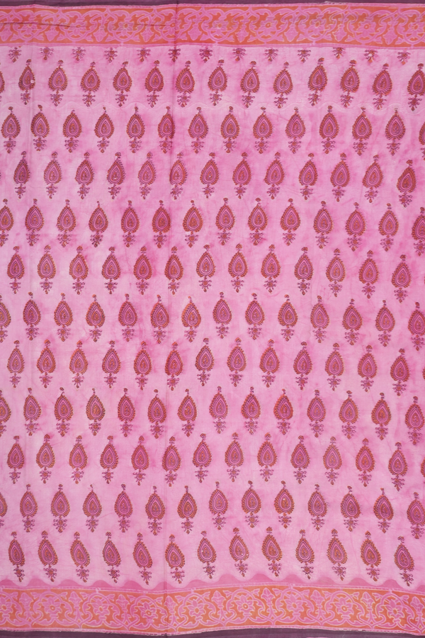 Modal Silk Saree In Pink With Printed Design