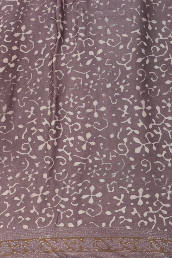 Modal Silk Saree In Brown With Printed Design