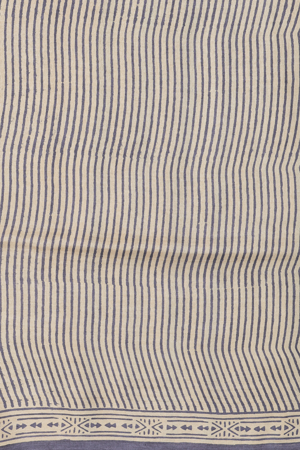 Tussar Silk Saree In Beige With Allover Design