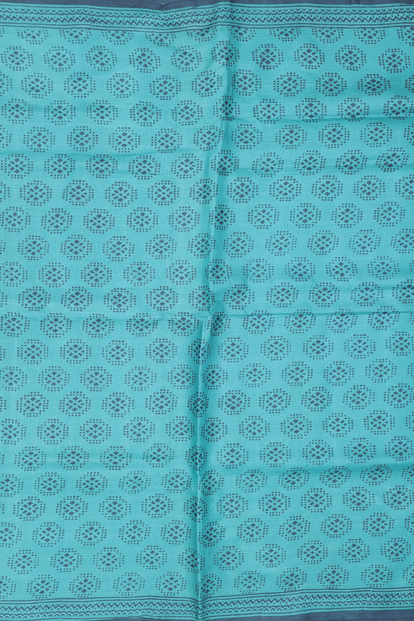 Tussar Silk Saree In Green With Allover Design