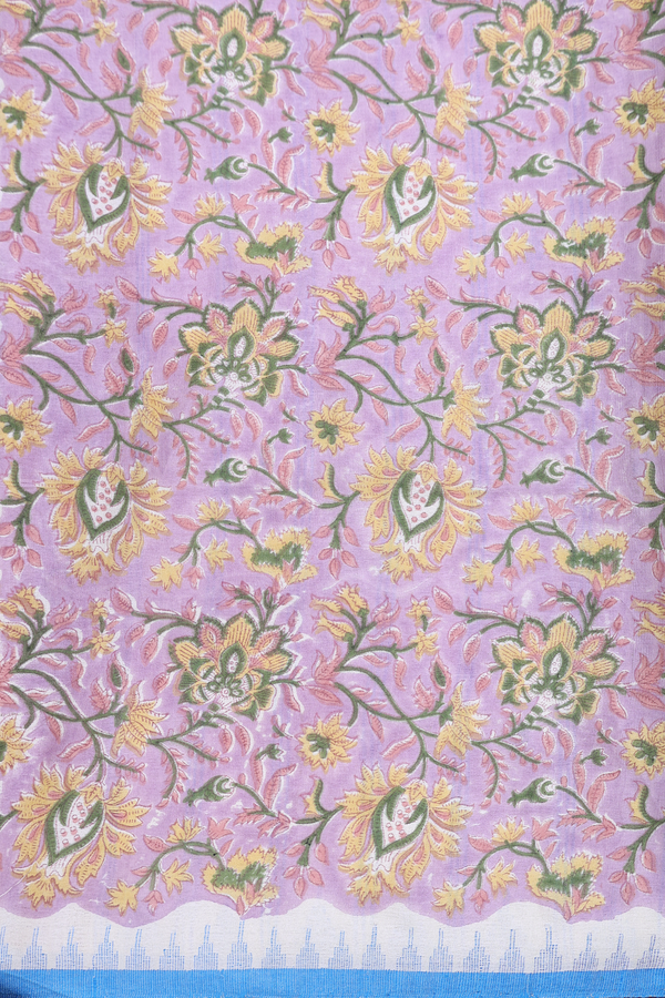 Tussar Silk Saree In Off White With Floral Motifs