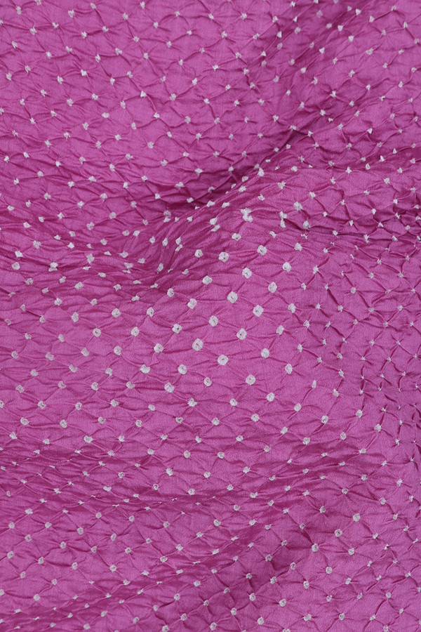 Bandhani Silk Saree In Orchid Purple With Tie And Dye Design