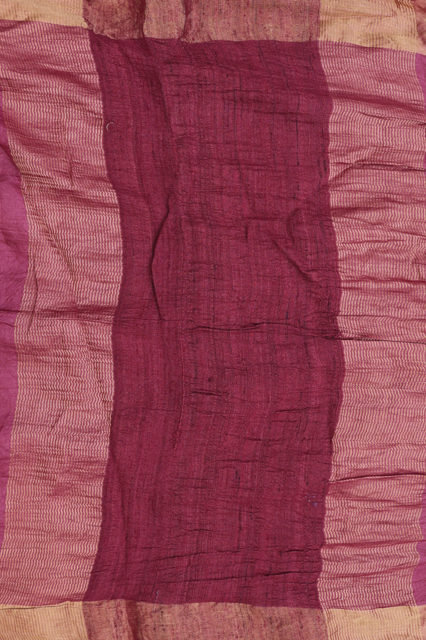 Bandhani Silk Saree In  Dark Mulberry With Tie And Dye Design