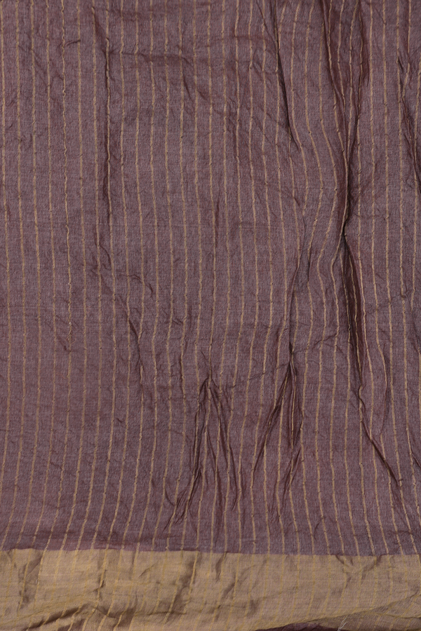 Bandhani Silk Saree In Brown With Tie And Dye Design