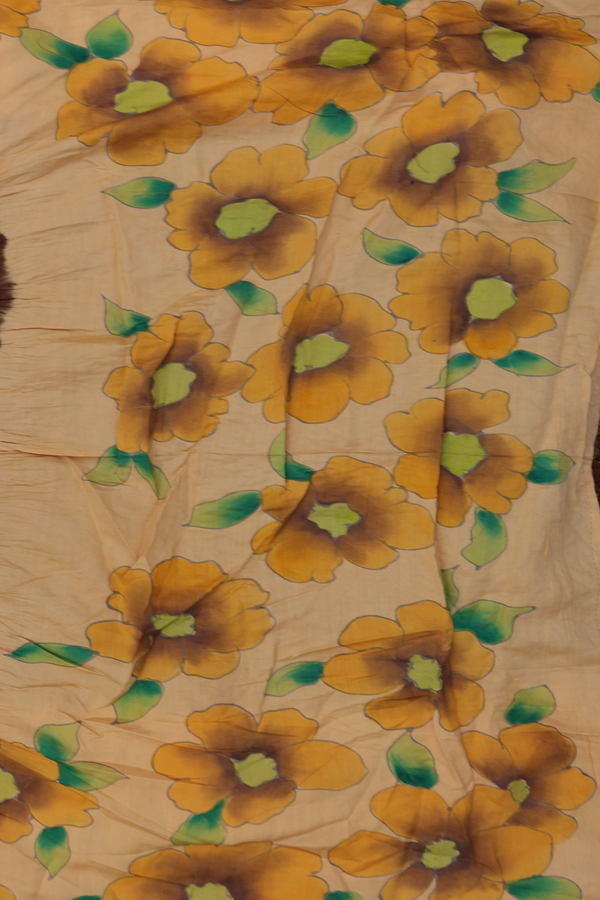 Bandhani Silk Saree In Walnut Brown With Tie And Dye Design