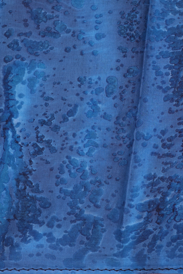 Tussar Silk Saree In Blue With Allover Design